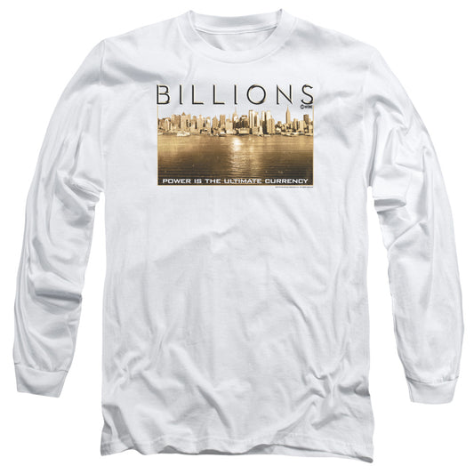 BILLIONS : GOLDEN CITY L\S ADULT T SHIRT 18\1 White XL