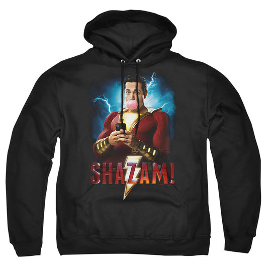 SHAZAM MOVIE : BLOWING UP ADULT PULL OVER HOODIE Black 2X