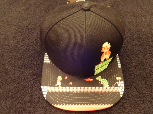 Super Mario Bros. 8Bit Fire Mario Pipe SnapBack Hat