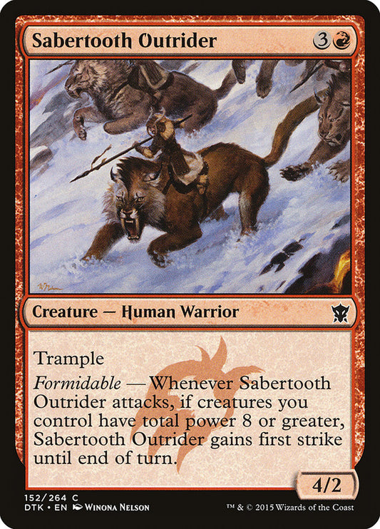 Sabertooth Outrider Magic The Gathering Dragons of Tarkir