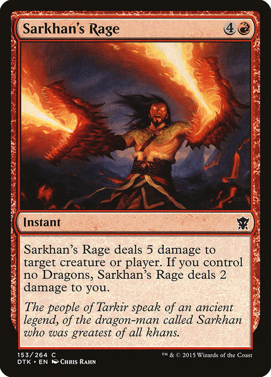 Sarkhan's Rage Magic The Gathering Dragons of Tarkir