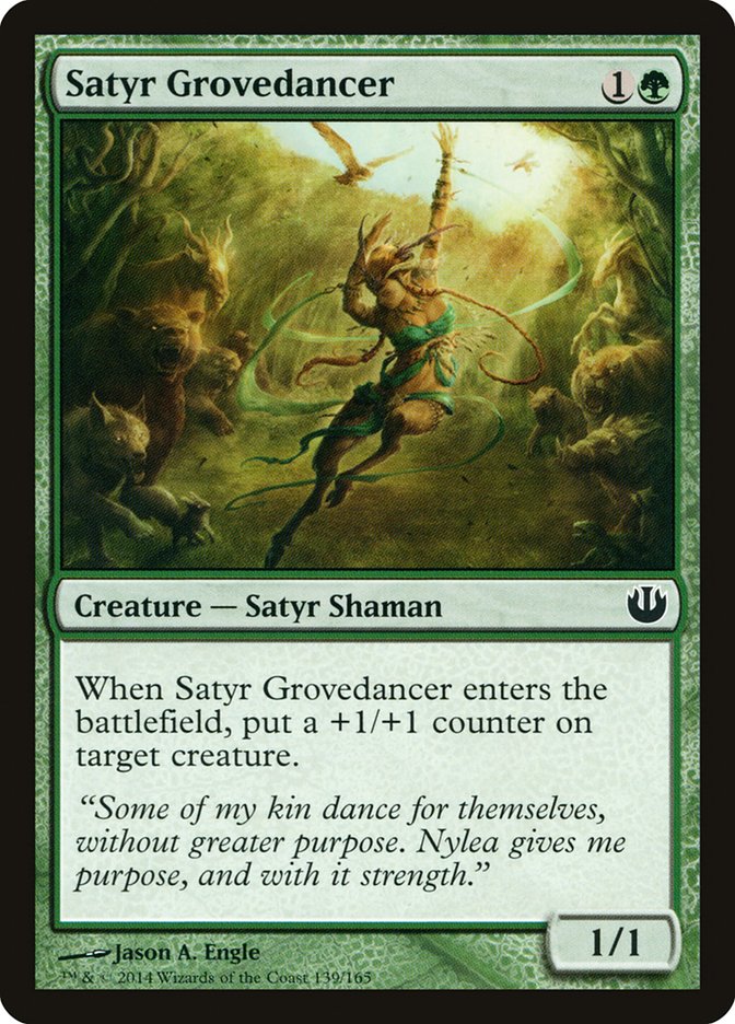 Satyr Grovedancer Magic The Gathering Journey Into Nyx