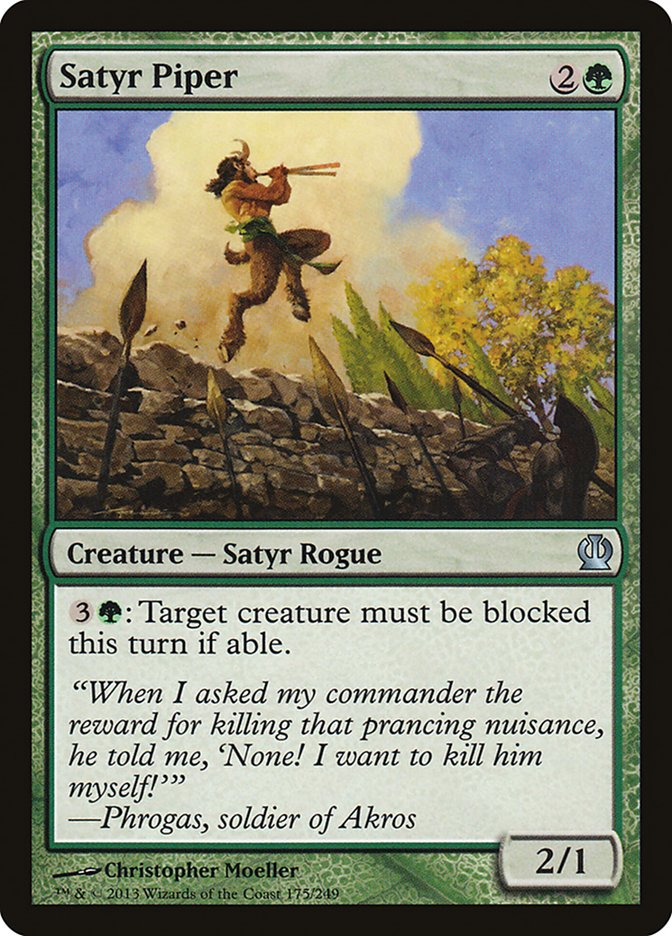 Satyr Piper Magic The Gathering Theros