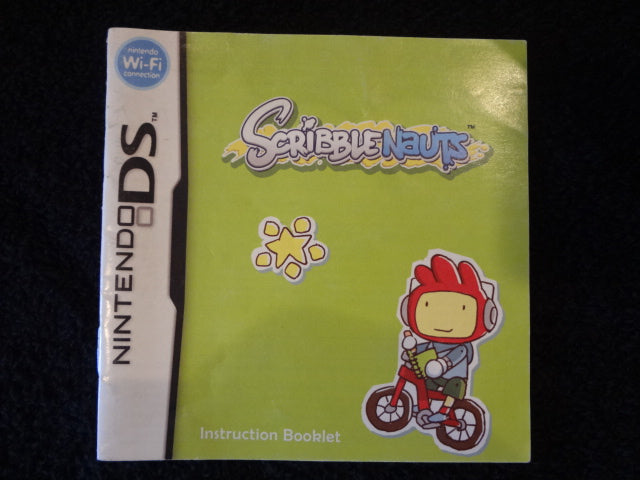 Scriblenauts Instruction Booklet Nintendo DS