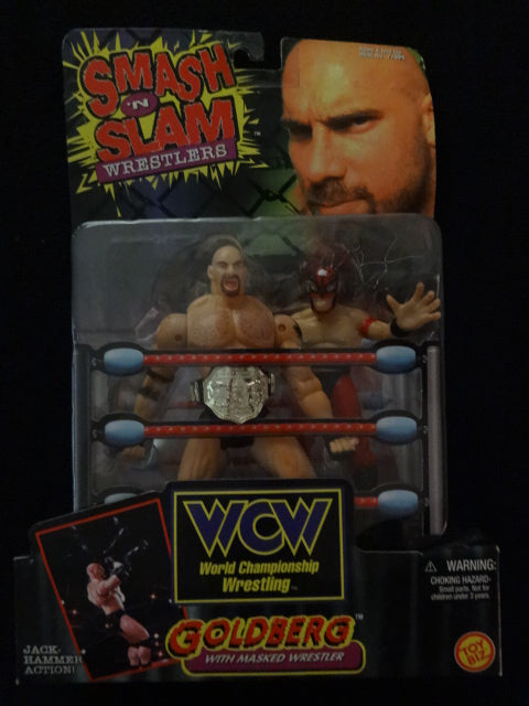 WCW Smash N Slam Wrestlers Goldberg With Masked Wrestler
