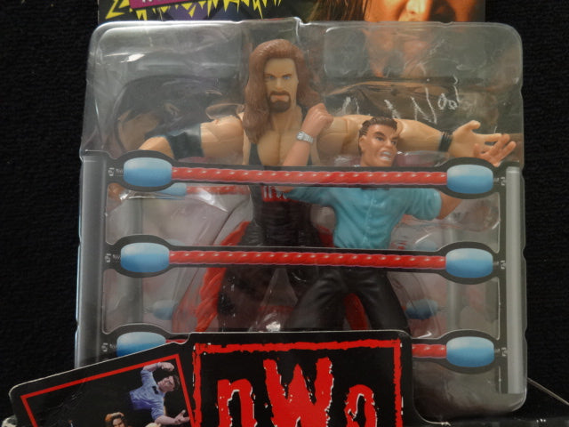 NWO Smash N Slam Wrestlers Kevin Nash with Referee Accessory Toy Biz