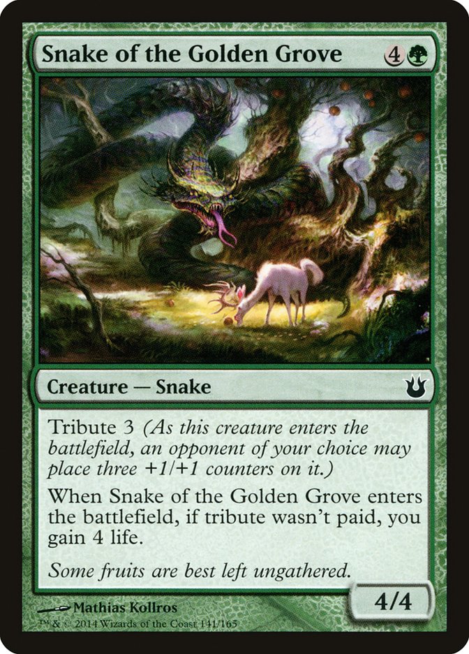 Snake of the Golden Grove Magic The Gathering Born of the Gods