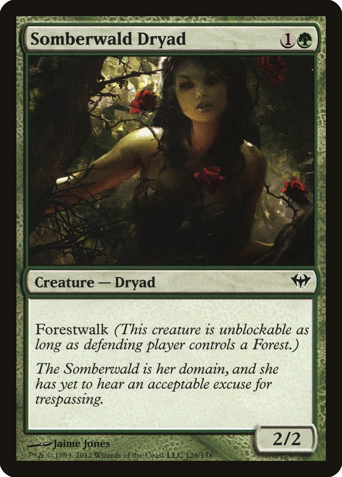 Somberwald Dryad Magic The Gathering Dark Ascension
