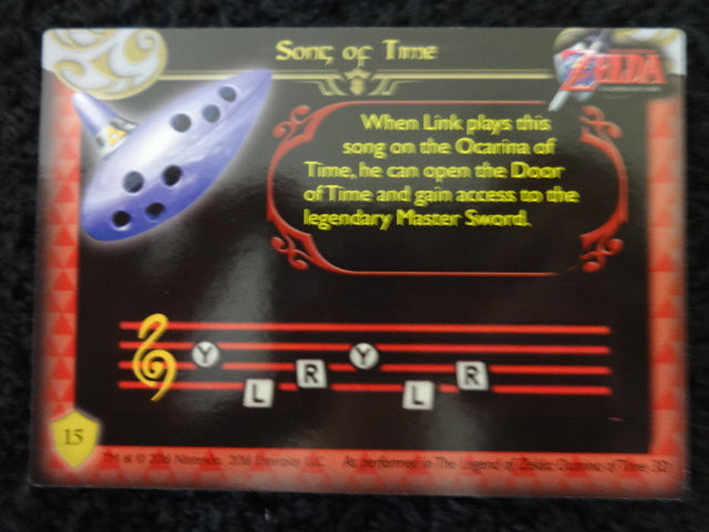 Song Of Time Enterplay 2016 Legend Of Zelda Collectable Trading Card Number 15