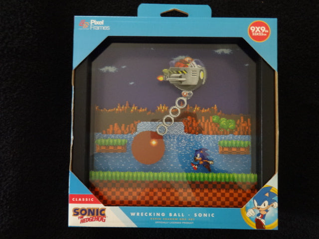 Sonic The Headgehog Wrecking Ball 3D Pixel Framee