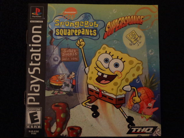 SpongeBob Squarepants Supersponge Sony PlayStation