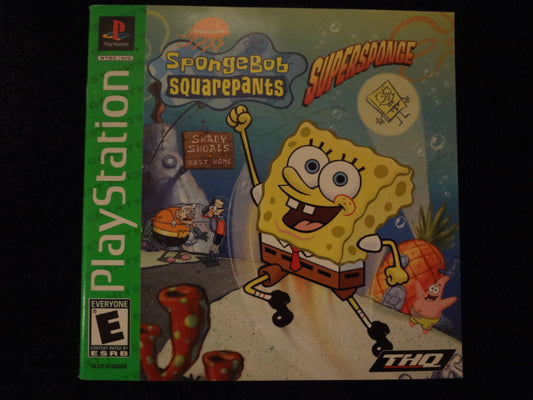 SpongeBox Squarepants Supersponge Sony PlayStation