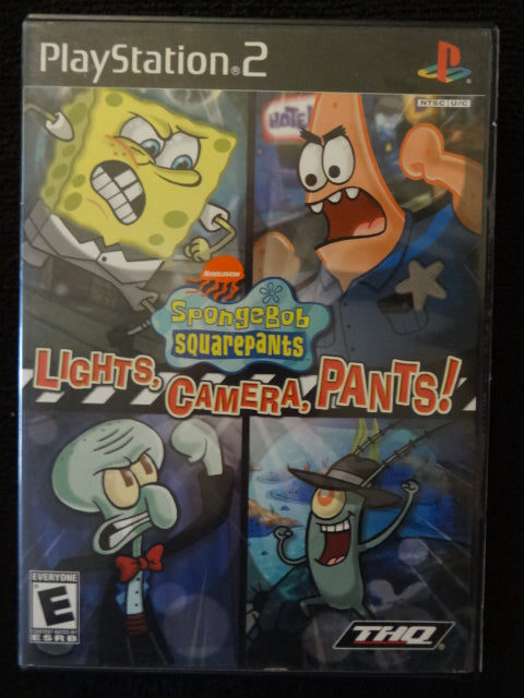 SpongeBob SquarePants Lights Camera Pants Sony PlayStation 2
