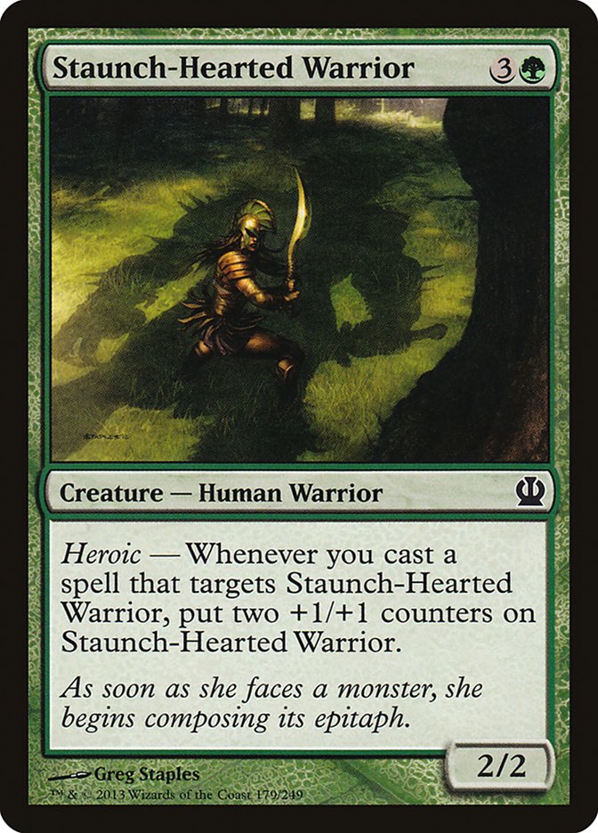 Staunch-Hearted Warrior Magic The Gathering Theros