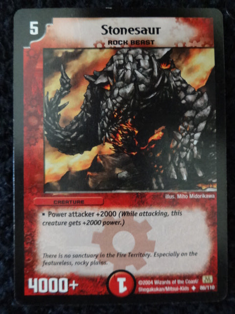 Stonesaur Duel Masters Trading Card