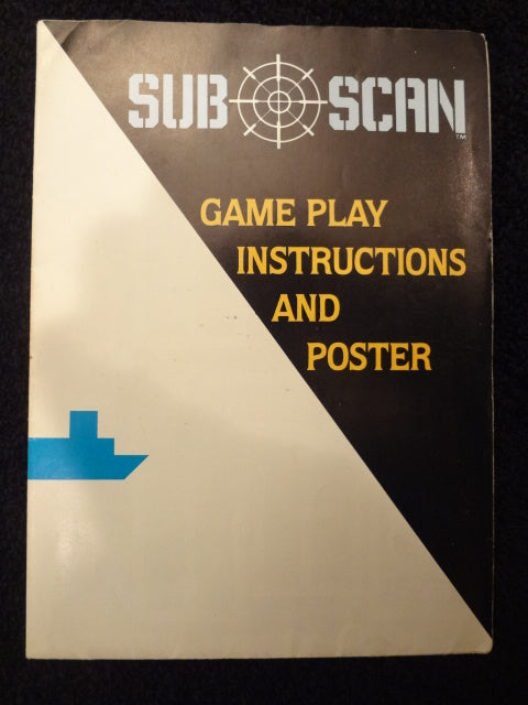 Sub Scan Instruction Booklet Atari 2600