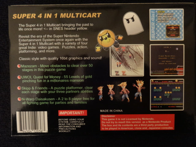 SNES Super 4-in-1 Multicart - Piko Interactive