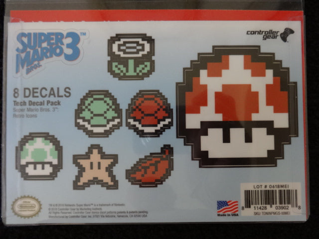 Super Mario Bros. 3 Retro Icons Gadget Decals