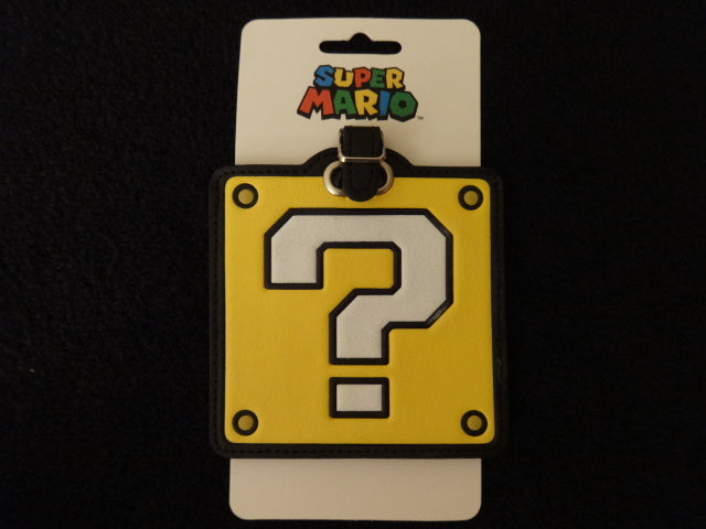 Super Mario Question Block Luggage Tag
