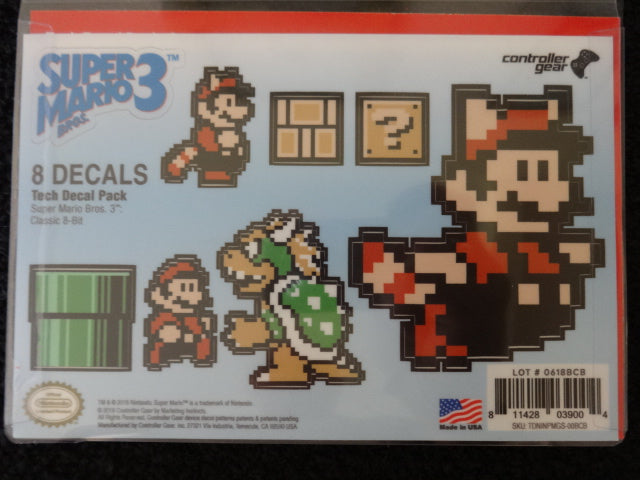 Super Mario Bros. 3 Classic 8Bit Tech Decals