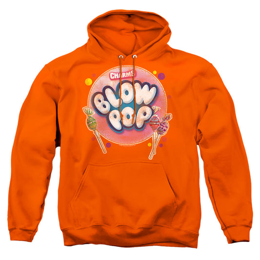 TOOTSIE ROLL : BLOW POP BUBBLE ADULT PULL OVER HOODIE ORANGE 2X