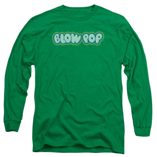 TOOTSIE ROLL : BLOW POP LOGO L\S ADULT T SHIRT 18\1 KELLY GREEN XL