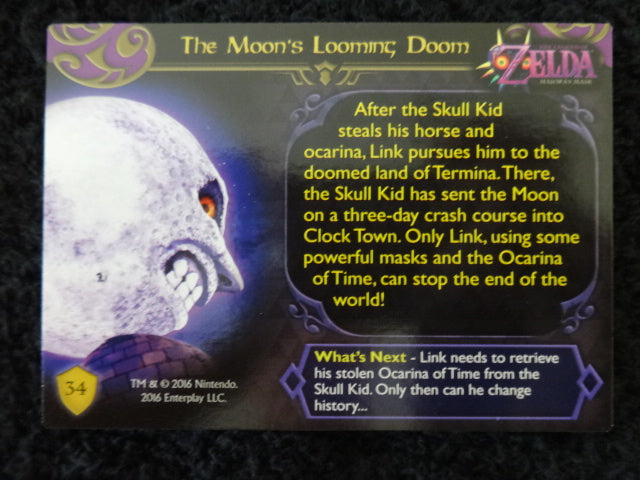 The Moon's Looming Doom Enterplay 2016 Legend Of Zelda Collectable Trading Card Number 34