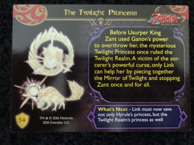 The Twilight Princess Enterplay 2016 Legend Of Zelda Collectable Trading Card Number 54