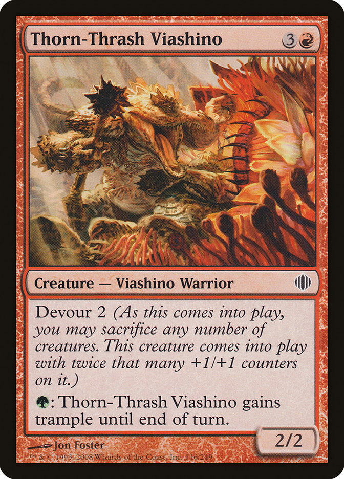 Thorn-Thrash Viashino Magic The Gathering Shards of Alara