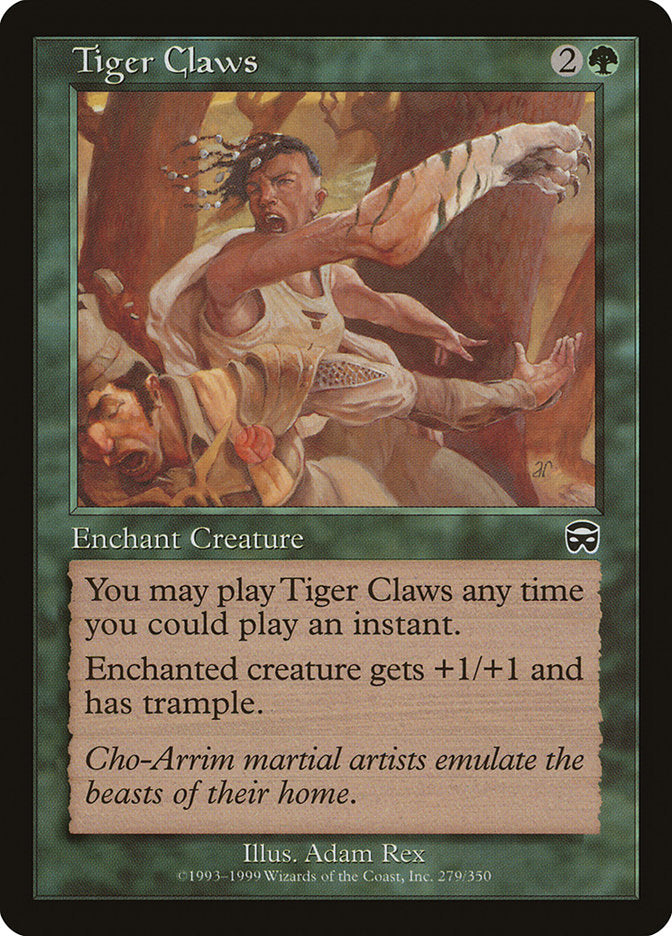 Tiger Claws Magic The Gathering Mercadian Masques