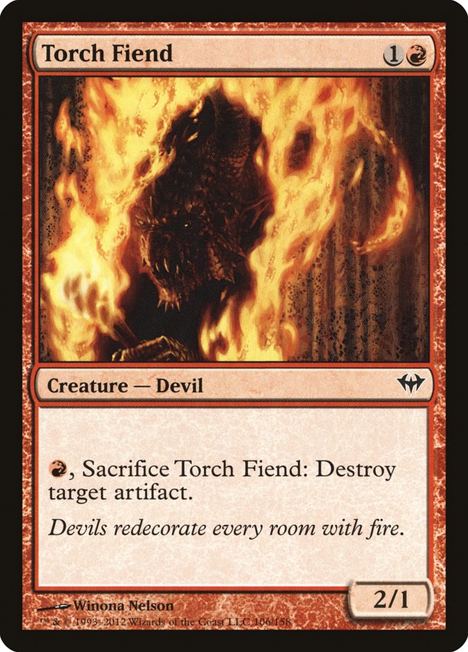 Torch Fiend Magic The Gathering Dark Ascension