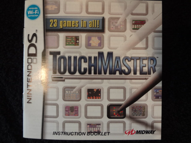 Touch Master Instruction Booklet Nintendo DS