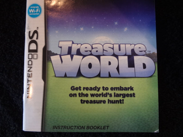 Treasure World Instruction Booklet Nintendo DS