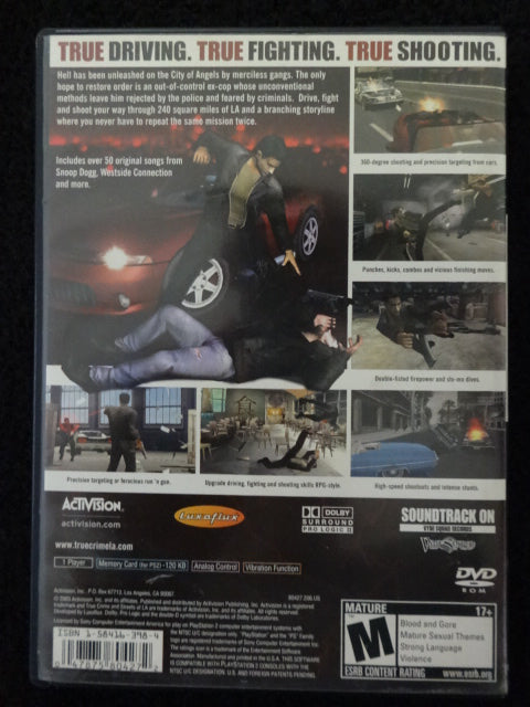 True Crime Streets Of LA Sony PlayStation 2