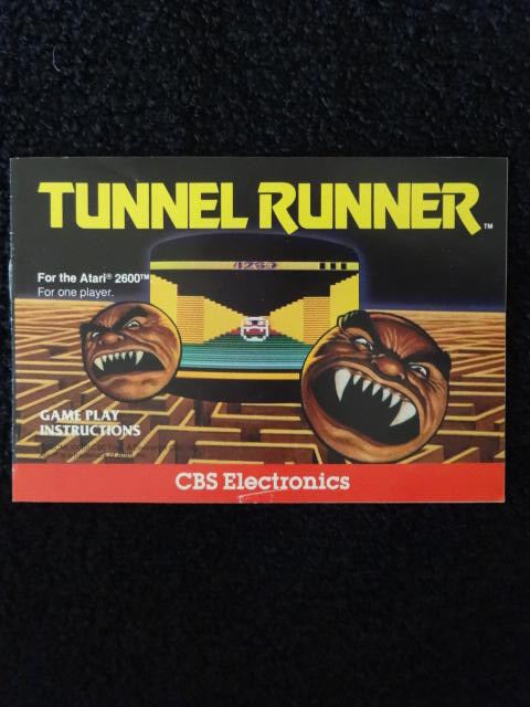 Tunnel Runner Instruction Booklet Atari 2600