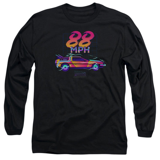 BACK TO THE FUTURE : 88 MPH L\S ADULT T SHIRT 18\1 Black MD