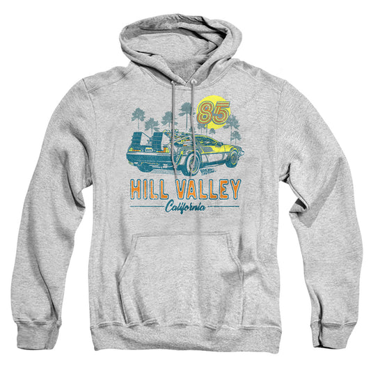 BACK TO THE FUTURE : 85 ADULT PULL OVER HOODIE Athletic Heather 2X