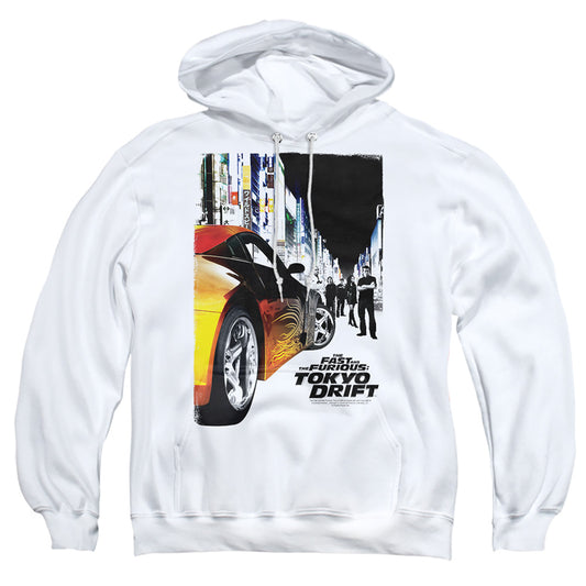 FAST AND THE FURIOUS : TOKYO DRIFT : POSTER ADULT PULL OVER HOODIE White 2X