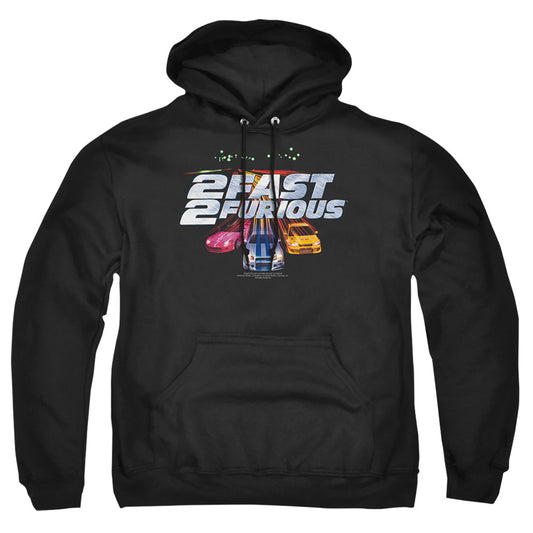 2 FAST 2 FURIOUS : LOGO ADULT PULL-OVER HOODIE Black XL