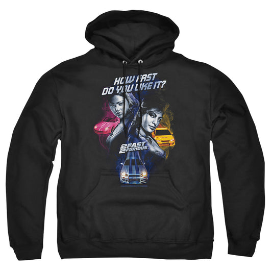 2 FAST 2 FURIOUS : FAST WOMEN ADULT PULL-OVER HOODIE Black 3X