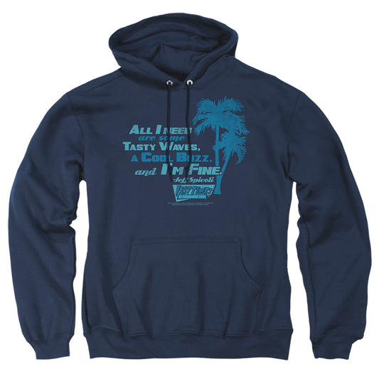 FAST TIMES RIDGEMONT HIGH : ALL I NEED ADULT PULL OVER HOODIE Navy 2X