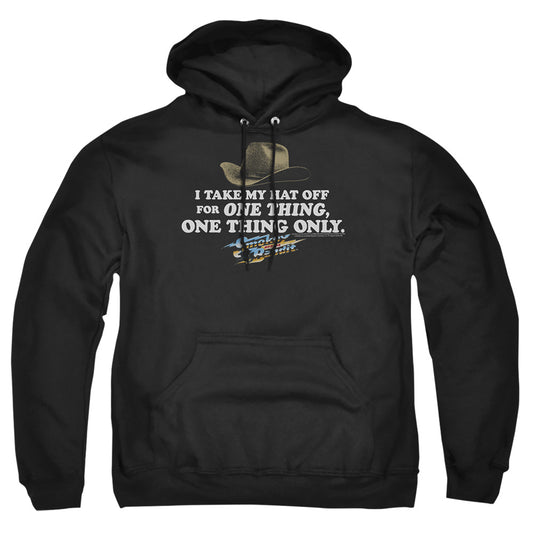 SMOKEY AND THE BANDIT : HAT ADULT PULL OVER HOODIE Black 2X