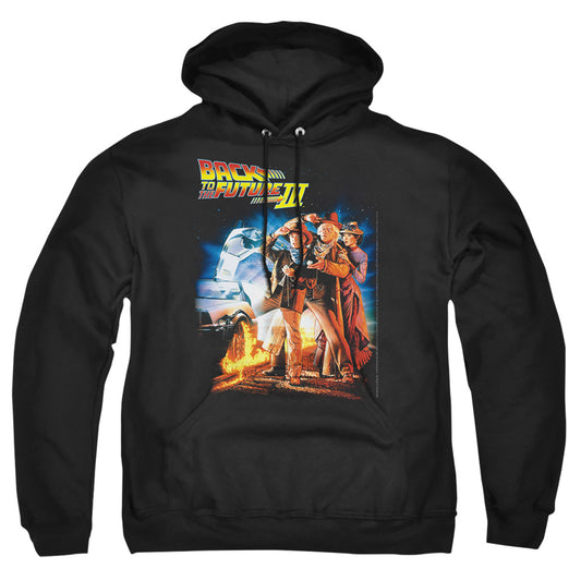 BACK TO THE FUTURE III : POSTER ADULT PULL OVER HOODIE Black 2X