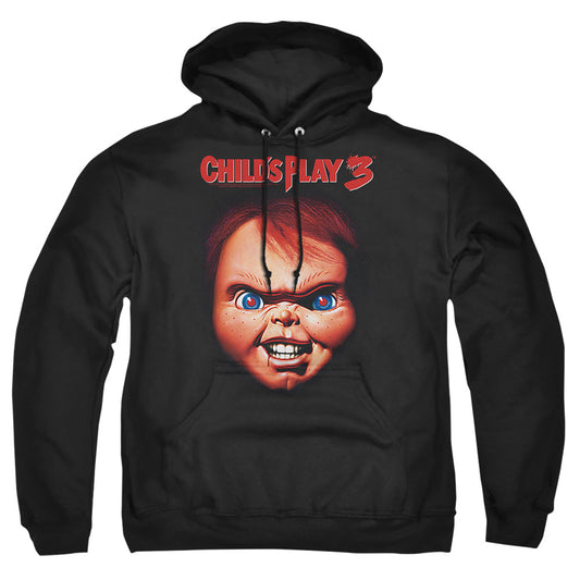 CHILD'S PLAY 3 : CHUCKY ADULT PULL OVER HOODIE Black 2X