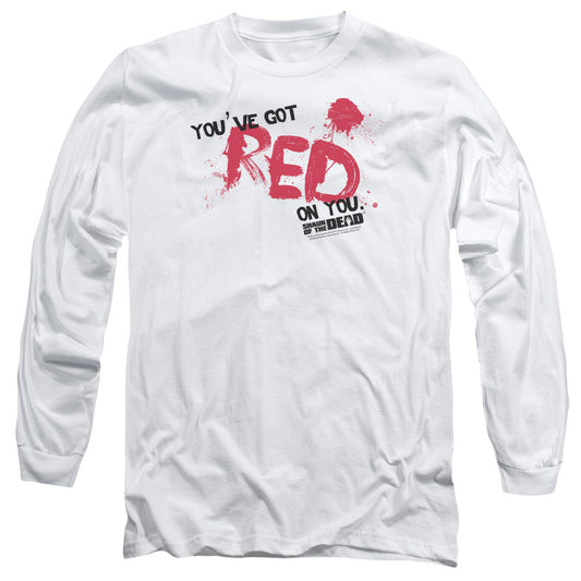 SHAUN OF THE DEAD : RED ON YOU L\S ADULT T SHIRT 18\1 WHITE 2X