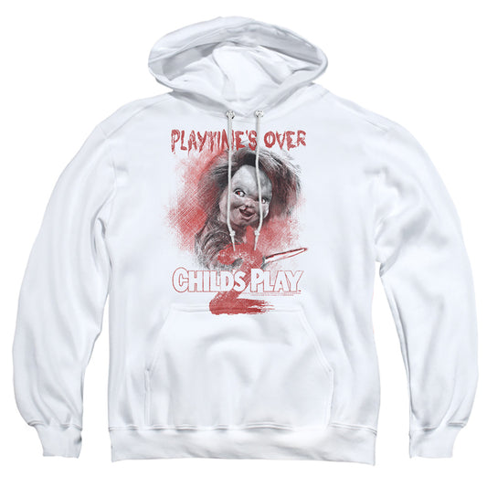 CHILD'S PLAY 2 : PLATTIME'S OVER ADULT PULL OVER HOODIE White 3X