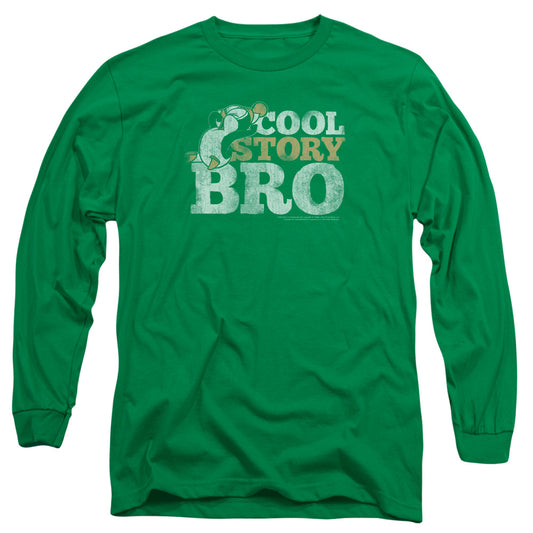CHILLY WILLY : COOL STORY L\S ADULT T SHIRT 18\1 KELLY GREEN 2X