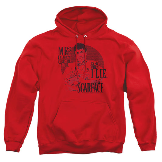 SCARFACE : TRUTH ADULT PULL OVER HOODIE Red 2X