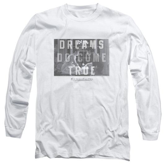 SIXTEEN CANDLES : DREAMERS L\S ADULT T SHIRT 18\1 White SM