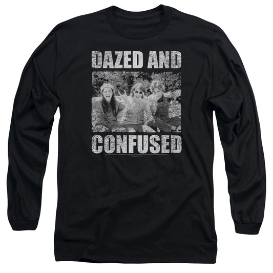 DAZED AND CONFUSED : ROCK ON L\S ADULT T SHIRT 18\1 Black 2X